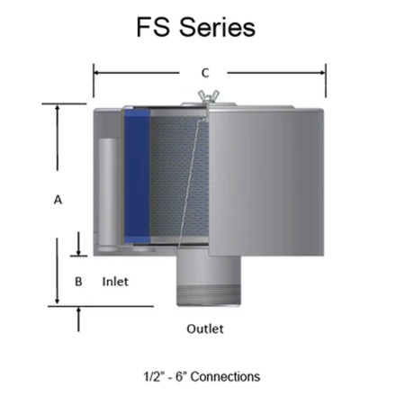 Воздушный фильтр-глушитель FS-274P-DN125_3